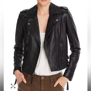 Joie Leolani Leather Moto Jacket